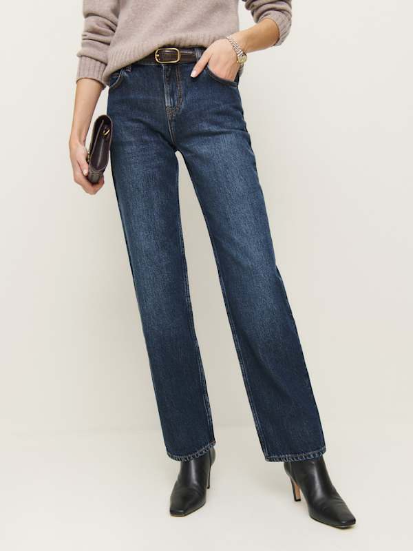 Abby Low Rise Straight Jeans - Mille